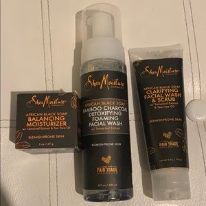 Shea moisture African black soap set